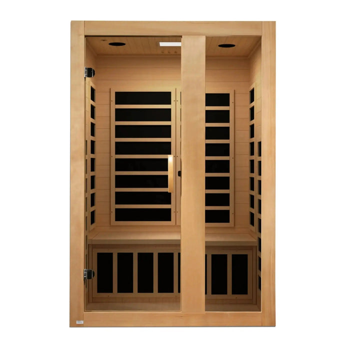 Dynamic Serena 2-Person Low EMF FAR Infrared Sauna - Canadian Hemlock Dynamic