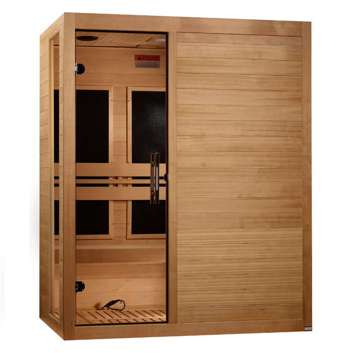 Dynamic Toscana 3-person Ultra Low EMF FAR Indoor Infrared Sauna with Red Light Therapy, photo 1 of 9