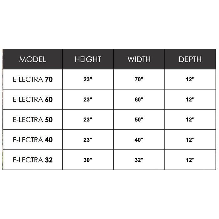 Ortal Evonic E-Lectra 32" Electric Fireplace