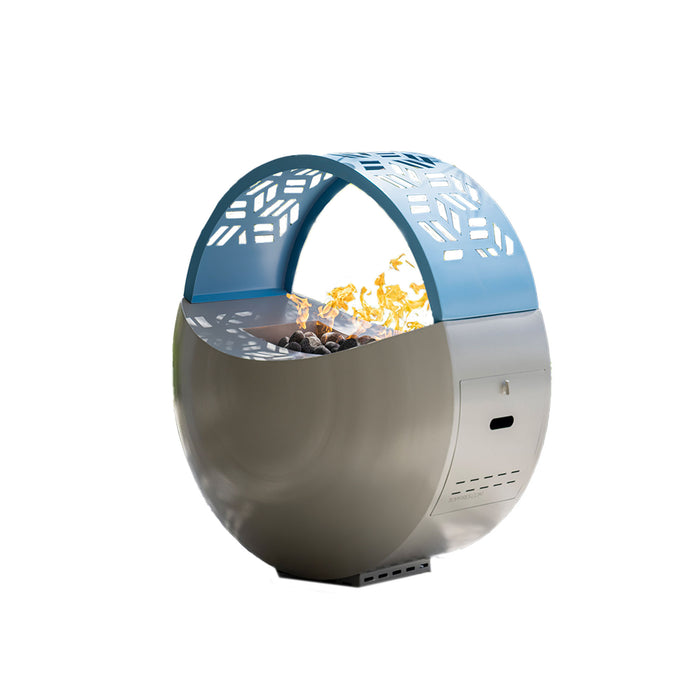 The Outdoor Plus OPT-ECLPC42 Eclipse 42" Powder Coat Oval Gas Fire Pit
