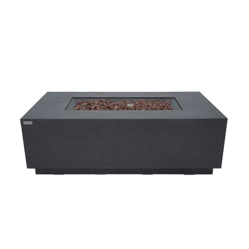 Elementi Andes 66” Concrete Rectangle Fire Table with Hidden Tank Elementi Dreamwood Living