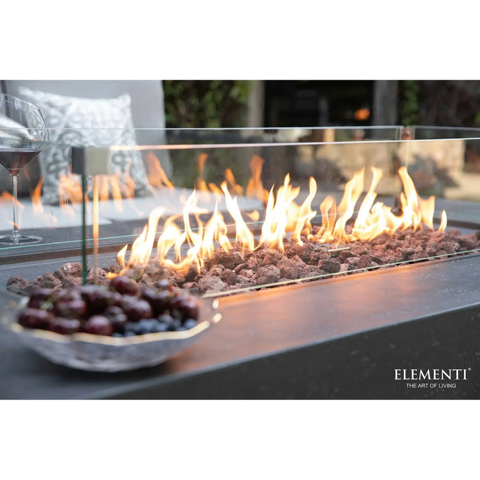 Elementi Andes 66” Concrete Rectangle Fire Table with Hidden Tank Elementi Dreamwood Living