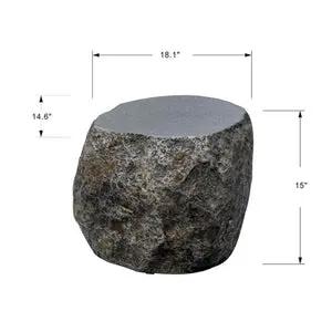 Elementi Boulder 17" Concrete Seat - ONE01-102 Elementi Dreamwood Living