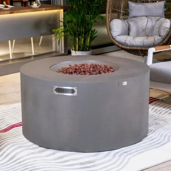 Elementi Pacaya 43” Round Fire Table with Hidden Tank Elementi Dreamwood Living