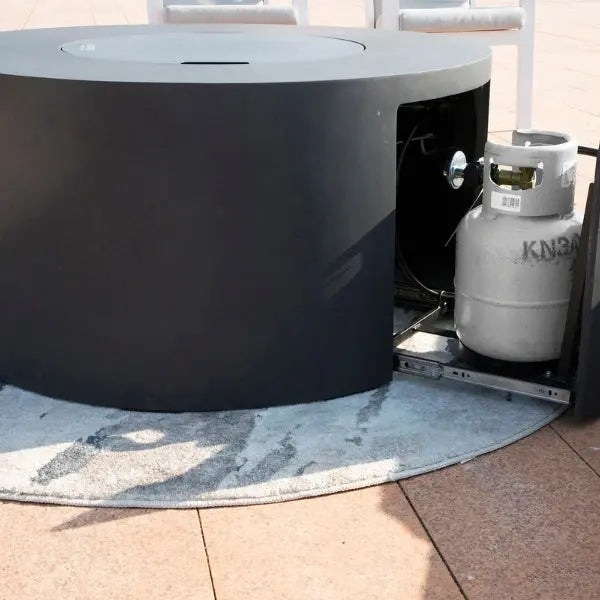 Elementi Pacaya 43” Round Fire Table with Hidden Tank Elementi Dreamwood Living