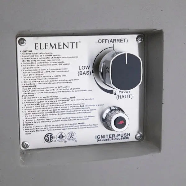 Elementi Pacaya 43” Round Fire Table with Hidden Tank Elementi Dreamwood Living