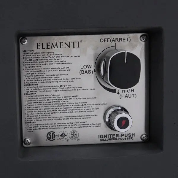 Elementi Pacaya 43” Round Fire Table with Hidden Tank Elementi Dreamwood Living