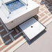 Elementi Plus Annecy 42" Marble Porcelain Fire Table, Bianco White - OFP101 Elementi Plus Dreamwood Living