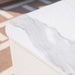 Elementi Plus Annecy 42" Marble Porcelain Fire Table, Bianco White - OFP101 Elementi Plus Dreamwood Living