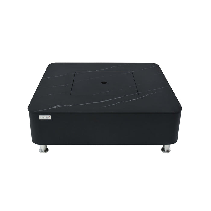 Elementi Plus Annecy 42" Marble Porcelain Fire Table, Bulgaria Black - OFP101BB Elementi Plus Dreamwood Living