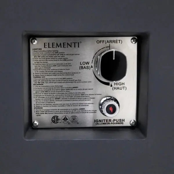 Elementi Rocky 43” Square Fire Table with Hidden Tank Elementi Dreamwood Living