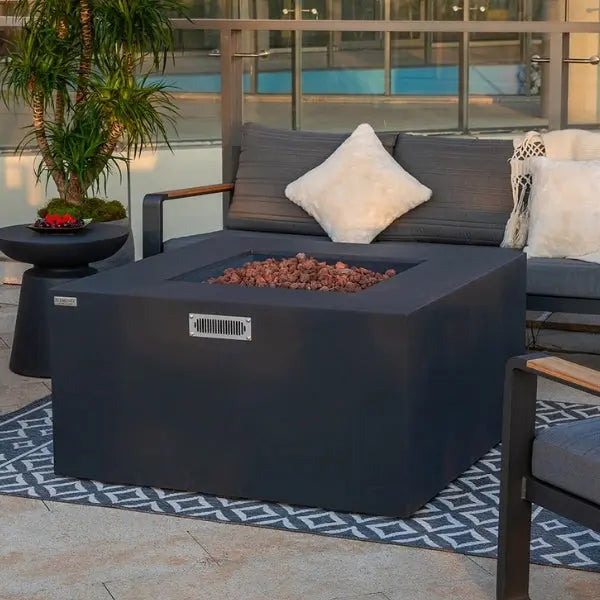 Elementi Rocky 43” Square Fire Table with Hidden Tank Elementi Dreamwood Living
