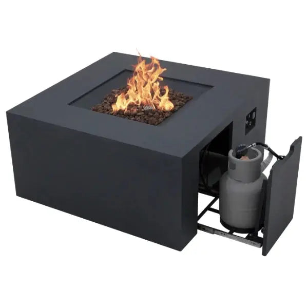 Elementi Rocky 43” Square Fire Table with Hidden Tank Elementi Dreamwood Living
