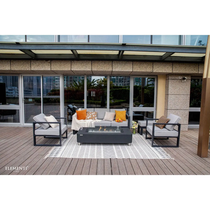 Elementi Sydney Ethanol Rectangle Fire Table Elementi Dreamwood Living