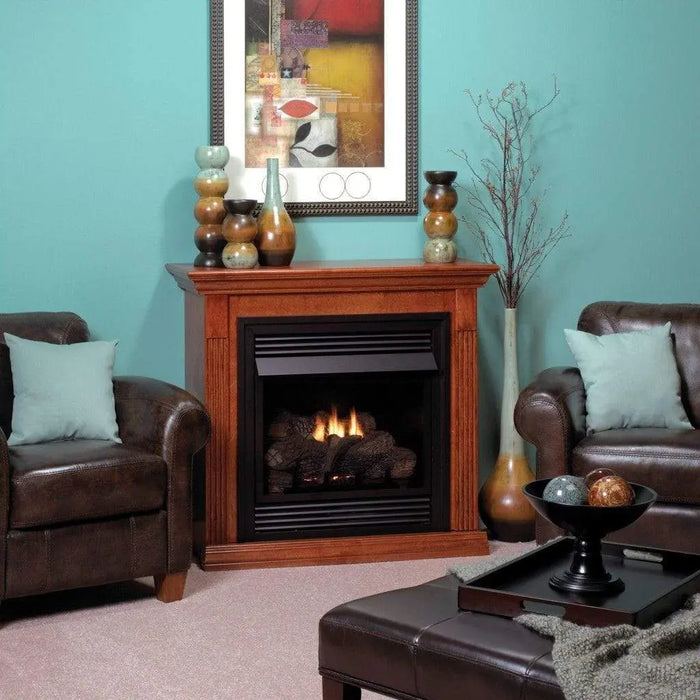 Empire 26" Vail Vent-Free Fireplace with Contour Burner - Millivolt Control with On/Off Switch Empire Comfort Systems