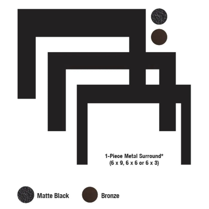 Empire 3-Sided Metal Surrounds for Medium/Large Innsbrook Fireplace Inserts Empire Comfort Systems