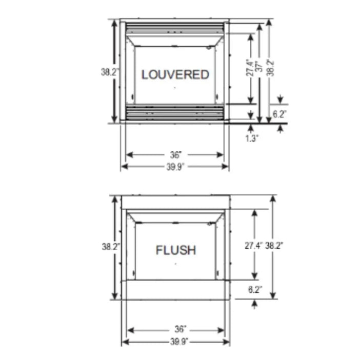 Empire 36" Breckenridge Deluxe Vent-Free Firebox Empire Comfort Systems