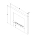Empire 4-sided custom surround line drawing with bottom panel (CS4SIDED)