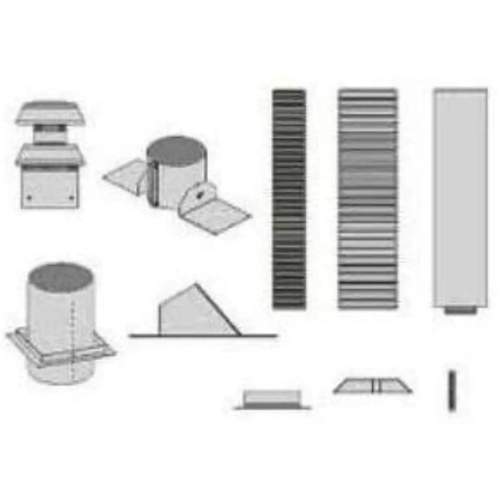 Empire 4 x 6 5/8 Horizontal Vent Kits for Fireplace Empire Comfort Systems