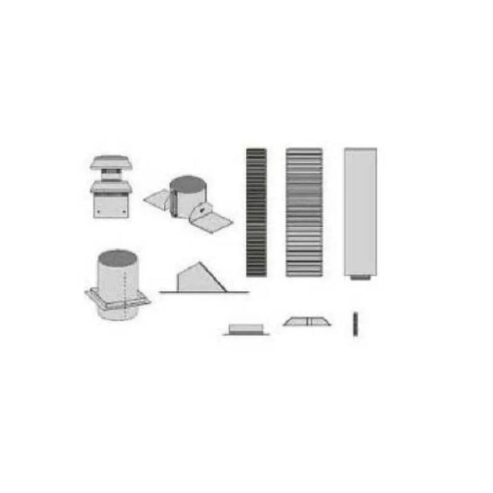 Empire 4 x 6 5/8 Vertical Vent Kits for Fireplace Empire Comfort Systems