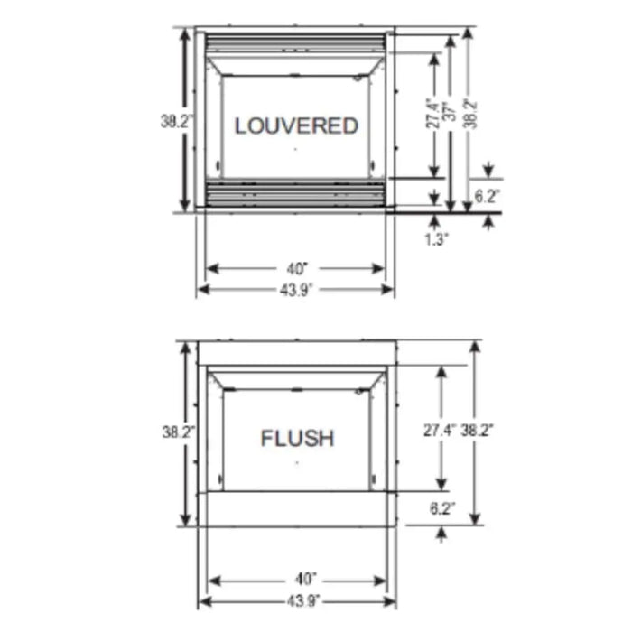 Empire 42" Breckenridge Premium Vent-Free Firebox Empire Comfort Systems