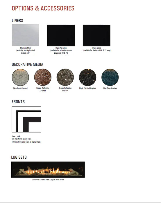 Empire Boulevard Linear SL 36" Vent Free Gas Fireplace Empire Comfort Systems Dreamwood Living