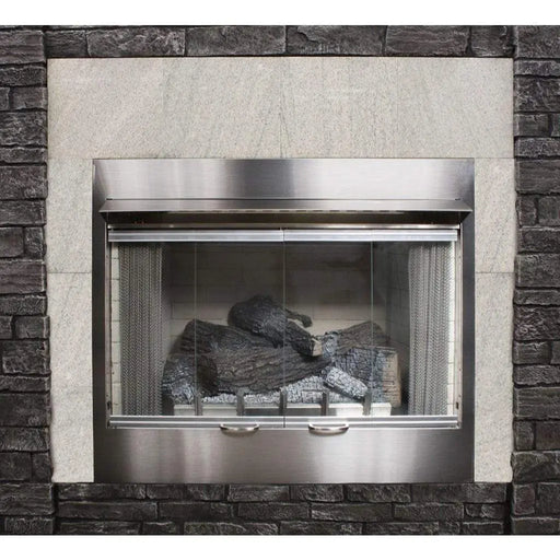 Empire Carol Rose 42" Bi-Fold Glass Door SS Frame for Premium Outdoor Firebox Empire Comfort Systems