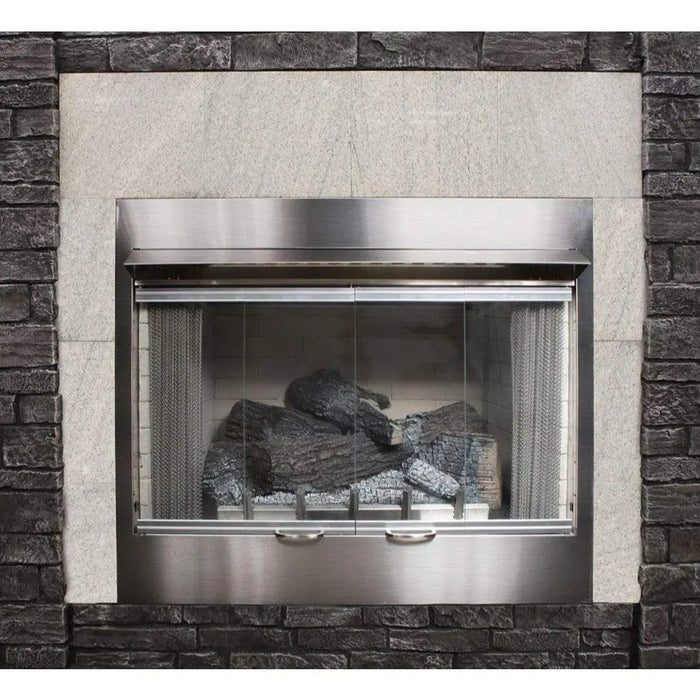 Empire Carol Rose 42" Bi-Fold Glass Door SS Frame for Premium Outdoor Firebox Empire Comfort Systems