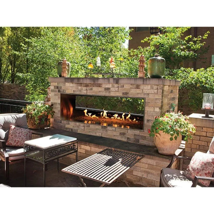 Empire Carol Rose 48" Manual Control, 55K/35K BTU Outdoor Linear See-Thru Fireplace Empire Comfort Systems