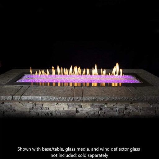 Empire Carol Rose 60" Multicolor LED Lighting Manual Outdoor Linear Fire Pit Empire Comfort Systems