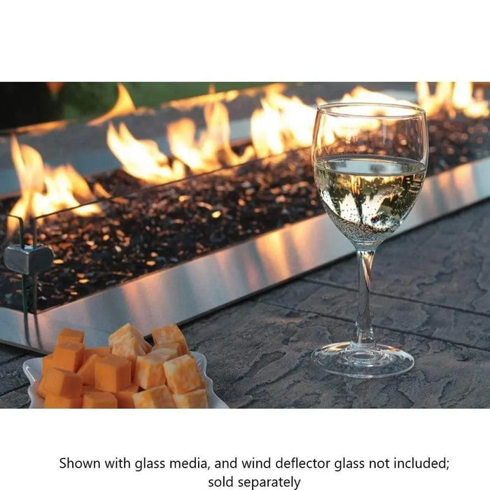 Empire Carol Rose 60" Multicolor LED Lighting Manual Outdoor Linear Fire Pit Empire Comfort Systems