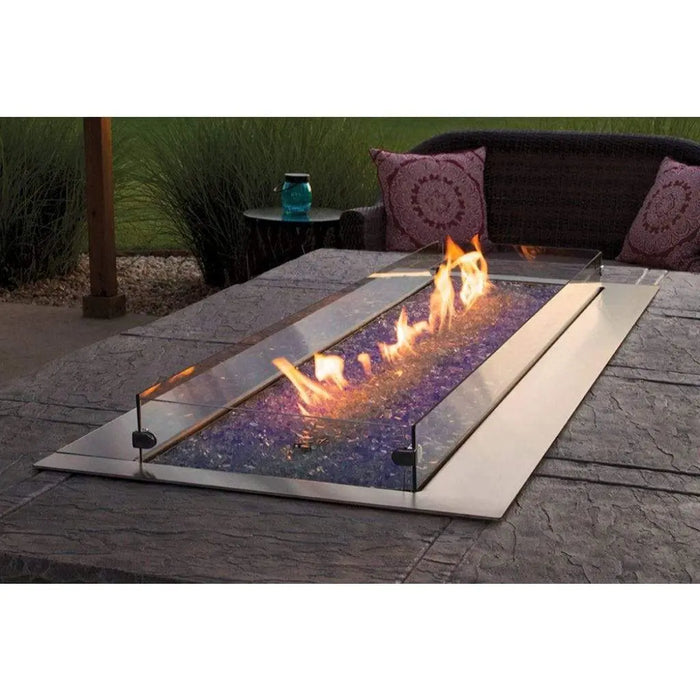 Empire Carol Rose 60" Wind Deflector Glass Fire Pit Accessory Empire Comfort Systems