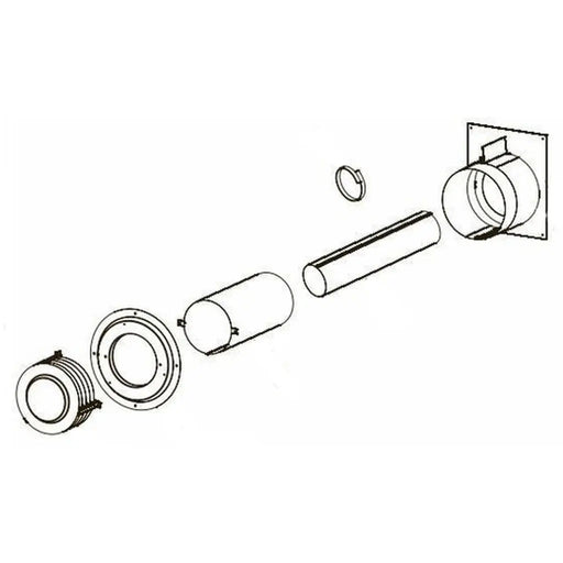 Empire DVVK4RE Horizontal Vent Kit with Termination Cap Empire Comfort Systems