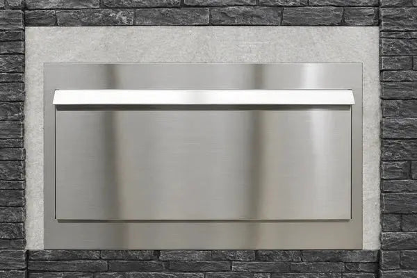 Empire Stainless Steel Weather Door for 72" Carol Rose Linear Fireplace Empire Comfort Systems Dreamwood Living