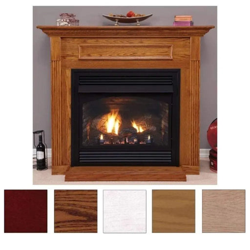 Empire Wooden Mantel Cabinet with Base for 24" Vail Fireplaces Empire Comfort Systems