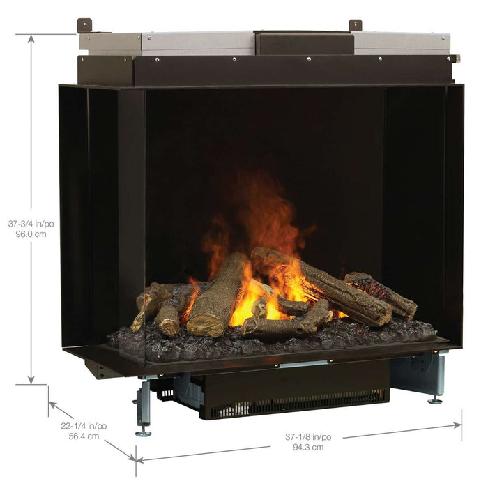 Dimplex Optimyst e-MatriX 37" Electric Firebox Left Facing - FEF3226L2L