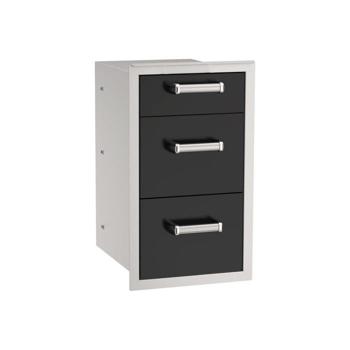 Fire Magic 14" 53803BSC Echelon Black Triple Access Drawer w/ Soft Close