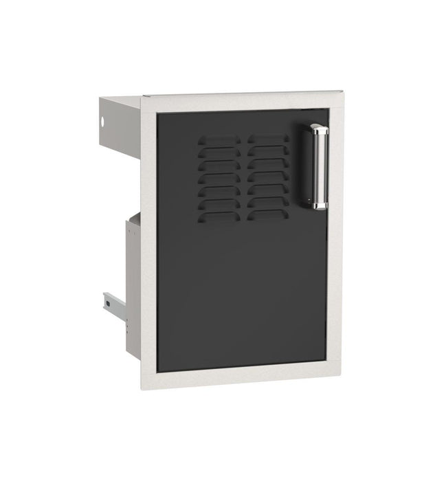 Fire Magic 14" 53820BSC Echelon Black Single Access Door w/ Tank Tray and Louvers