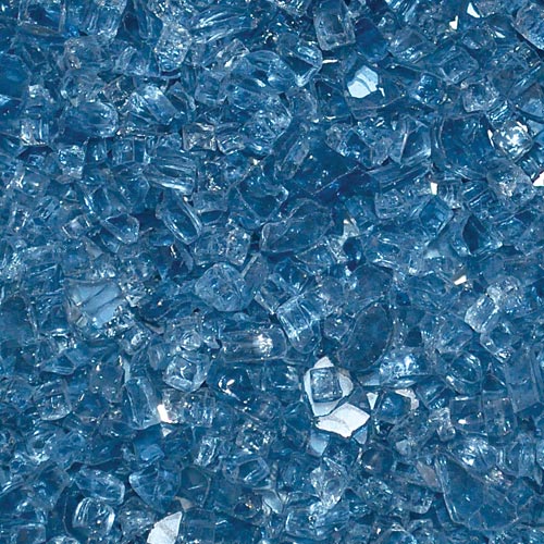 HPC 1/4 inch decorative fire pit glass in pacific blue