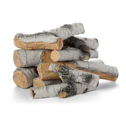HPC Aspen Birch outdoor fire pit log set
