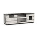 Fire Magic 115" White Aspen Contemporary Pre-Fab Grill Island With Double Drawer Cutout and Polished Black Lava Counter Fire Magic