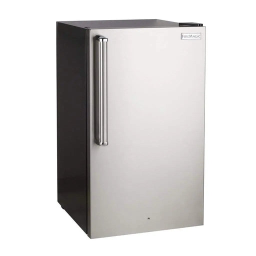 Fire Magic 20" 3598-DR/L Premium Compact Refrigerator w/ Stainless Steel Premium Door & Black Cabinet Fire Magic