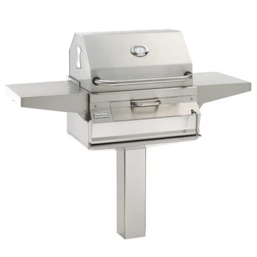 Fire Magic 24" 22-SC01C-G6 Legacy In-Ground Post Mount Charcoal Grill w/ Analog Thermometer Fire Magic