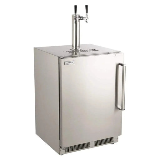 Fire Magic 24" 3594-DR/L Outdoor Rated Dual Tap Kegerator w/ Stainless Steel Premium Door Fire Magic