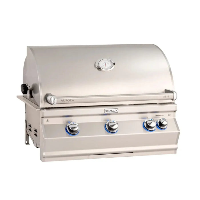 Fire Magic 30" 3-Burner Aurora A660i Built-In Gas Grill w/ Rotisserie & Analog Thermometer Fire Magic