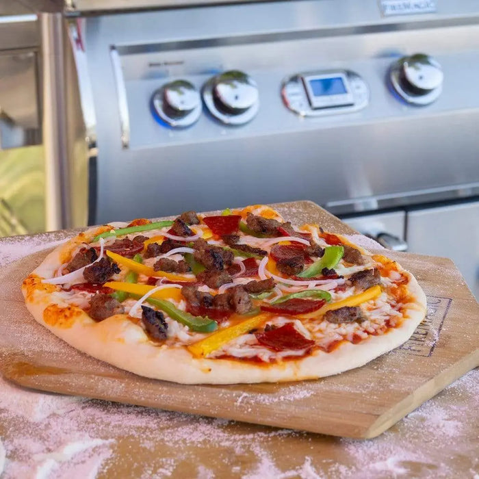 Fire Magic 3514 Pizza Stone Kit w/ Wooden Pizza Peel Fire Magic