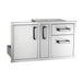 Fire Magic 36" 53816SC Premium Flush Access Door With Platter Storage And Double Drawer w/ Soft Close Fire Magic