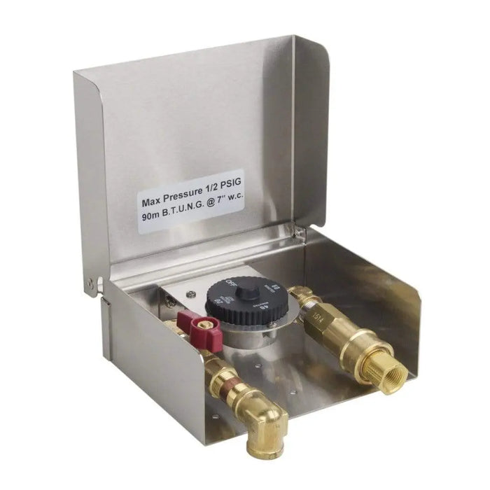 Fire Magic 5521-01T 8" Gas Connection Box With 1-Hour Timer and Quick Disconnect Fire Magic
