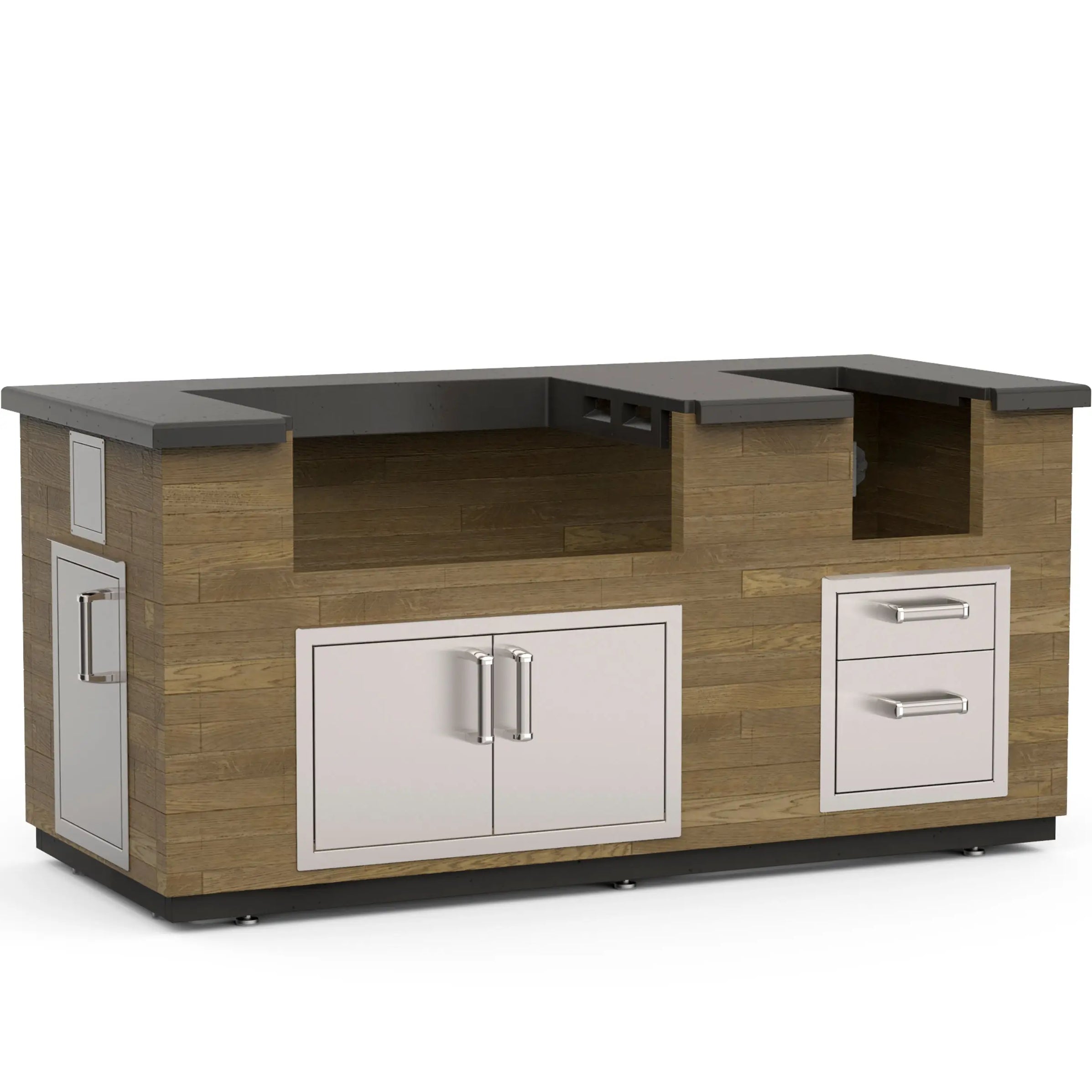 Fire Magic 77" Reclaimed Wood Island Bundle With French Barrel Oak ...