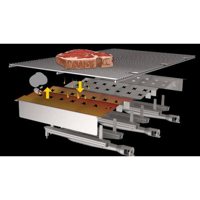 Fire Magic Echelon Diamond E790i 36" 3-Burner Built-In Gas Grill With Analog Thermometer and Optional Magic View Window Fire Magic